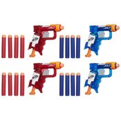 Lança Dardo Nerf Sonic Fire e Ice Jolt Pack - Hasbro