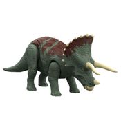 Figura de Ação - Jurassic World - Triceratops - Ruge e Ataca - 17 cm -  Mattel