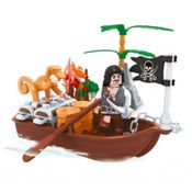Blocos de Encaixe Piratas Barco do Tesouro - Xalingo