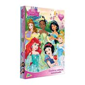 Quebra-Cabeça Princesas Disney Metalizado 100 Peças - Toyster