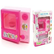 MINI MICROONDAS INFANTIL BRINCANDO DE CASINHA COZINHA MENINAS ROSA