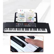 TECLADO PIANO ELETRONICO USB COM 61 TECLAS MICROFONE MP3 E PORTA PARTITURAS INFANTIL ADULTO COMPLETO ESTILO PROFISSIONAL