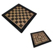 Jogo 2 em 1 Dama e Trilha Pequeno em Madeira - FKR