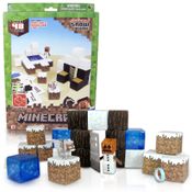 Conjunto Minecraft - Papercraft - Snow Bione - Multikids
