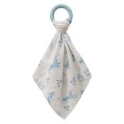 NANINHA ESTAMPADA  COM MORDEDOR ARGOLA -  AZUL