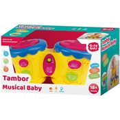 Tambor Musical BABY Amarelo DM TOYS DMB5799
