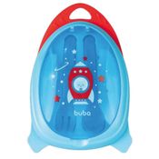 Kit Refeição com Divisória e Talher Foguete Azul Buba