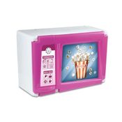 Microondas De Brinquedo Completo Rosa Fala Frases Com Acessorios Divertidos