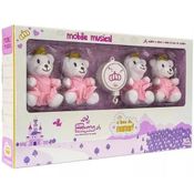 Mobile de Pelucia Musical para Berço Princesa UNIK TOYS MP1823-PF