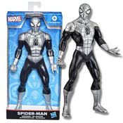 Boneco Spider Man Homem Aranha Prata Blindado Marvel Hasbro