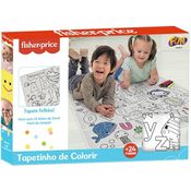 Tapete para Colorir Fisher Price PVC com GIZ de Cera FUN