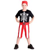 Fantasia Infantil Masculina - Pirata Esqueleto - Sulamericana