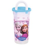 Copo com Canudo - 440 ml - Disney Frozen - BabyGo