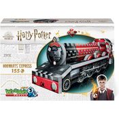 Quebra Cabeças 3D Harry Potter Expresso Hogwarts para Crianças e Adultos, 155 Peças, WREBBIT 3D W3D 0201, Vermelho