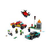 Lego City 60319 - Resgate dos Bombeiros e Perseguição de Polícia