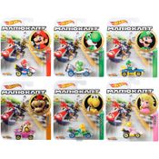 Hot Wheels - Set 6 Miniaturas - Mario Kart - GBG25