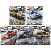 Hot Wheels - Set de 5 Miniaturas - Velozes e Furiosos - Lote F - GBW75