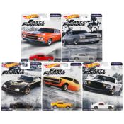 Hot Wheels - Set de 5 Miniaturas - Velozes e Furiosos - Lote C - GBW75