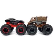 Pack com 2 Hot Wheels - 1:64 - Darth Vader vs Chewbacca - Monster Trucks - GBT67