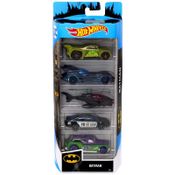 Pack de 5 Hot Wheels - Batman 2019 - FYL09