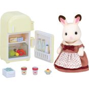 Mãe Coelho Chocolate e Geladeira - Conjuntos - Sylvanian Families - 5014