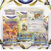 Triple Pack Pokémon Eevee Esp Escudo 9 Astros Cintilantes