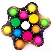 Pop IT Fidget TOY Spinner Marrom com LED B510-1