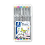 Caneta Staedtler Nankin Pigment Liner 6 Cores 0,3mm