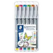 Caneta Staedtler Nankin Pigment Liner 6 Cores 0,5mm