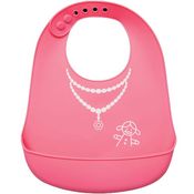 BABADOR DE SILICONE COM PEGA MIGALHAS - MENINA BUBA