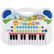 Piano Musical Eletrônico Animais Fazenda Azul - Braskit (246309)