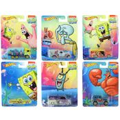 Hot Wheels - Set Completo 6 Miniaturas - Bob Esponja - Pop Culture