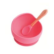 Pratinho de Silicone Bowl Papinha P/Bebê Rosa Turma do Guara