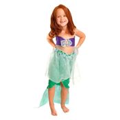 Fantasia Ariel Pequena Sereia Bebe Luxo Disney