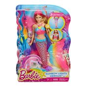 Barbie Sereia Luzes Arco-Iris - Mattel