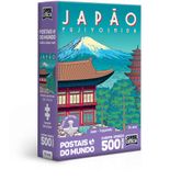 Quebra-Cabeça - 500 Peças - Game Office - Postais do Mundo - Japão - Fujiyoshida - Nano - Toyster