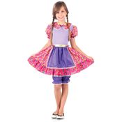 Fantasia Infantil - Caipira com Culote - Lilás - Sulamericana