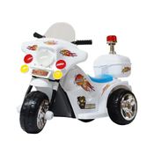 Mini Moto Elétrica Police 6V BW006BR - Branca