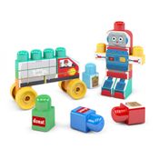 BRINQUEDO PARA MONTAR ROBO BLOCOLANDIA