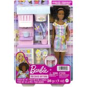 BARBIE PROFISSOES SORVETERIA C/BONECA MORENA