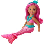 Boneca Barbie - Chelsea Sereia - Cabelo Rosa Gjj86