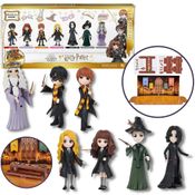 Bonecos Harry Potter Salão Hogwarts 7 Figuras Mini Wizarding