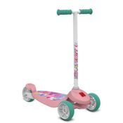 Patinete Skatenet 3 Rodas - Kid Flower Rosa - Bandeirante