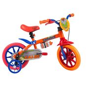 Bicicleta Aro 12 - Power Rex - Laranja e Azul - Caloi