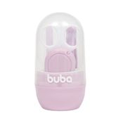 Conjunto de Higiene - Baby com Estojo - 4 Peças - Rosa - Buba