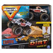 Playset com Rampa e Veículo - Monster Jam - Dirt Starter - Zombie - Sunny