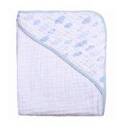 Toalha De Banho Soft Com Capuz Estampada Vôo Azul Papi