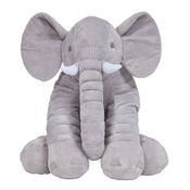 Pelúcia Gigante - 60 Cm - Elefante Cinza - Buba