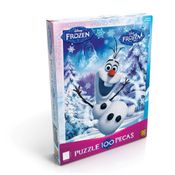 Jogo de Quebra-Cabeça - 100 peças - Disney Frozen - Olaf - Grow