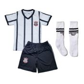 Uniforme Infantil Corinthians Kit 3 Pçs Oficial